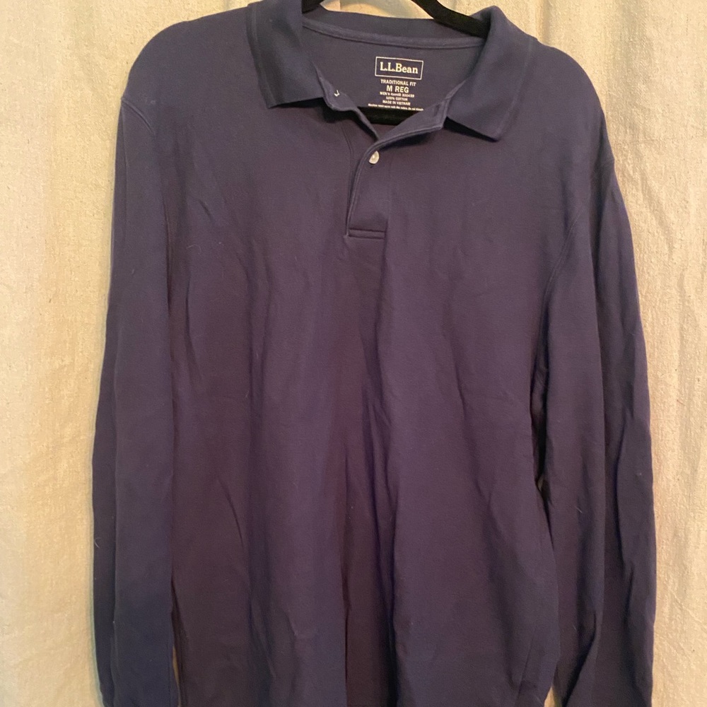 LL Bean Long Sleeve Polo